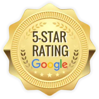 Five-star rating badge for Signature Smiles Dental Group on Google